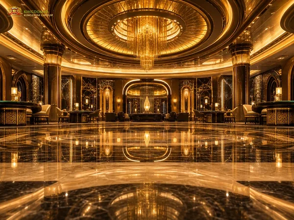 Ilustrasi meja Blackjack online di kingdom4d